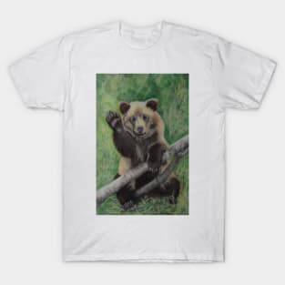 Waving Brown Bear.....:o) T-Shirt